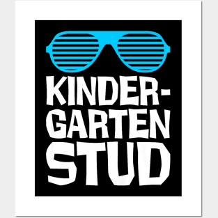 Kids Kindergarten Stud Back To School First Day of School Student Posters and Art